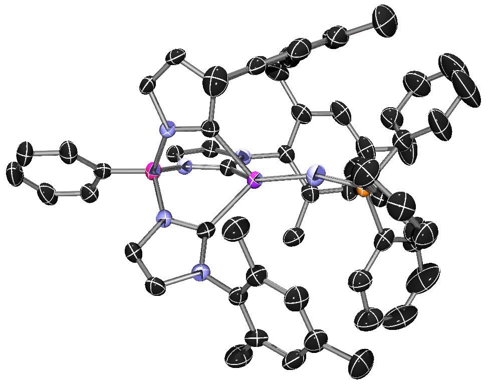 A low coordinate iron(II) spin-crossover complex that is a photoactivated single molecule magnet. First made by Jeremiah Scepaniak and many times since by Hsiu-Jung Lin.